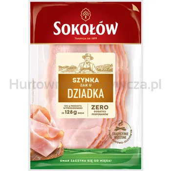 Sokołów Szynka Jak U Dziadka Plastry 100 G 