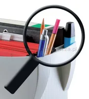 Pojemnik na teczki zawieszkowe HAN Swing, polistyren, A4, szary - 3