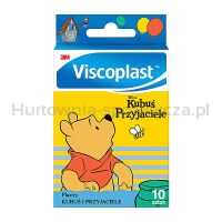Zestaw plastrów VISCOPLAST, Kubuś i Przyjaciele, 10szt., mix kolorów