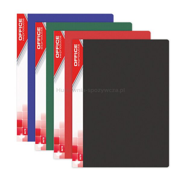 Office Products Teczka ofertowa PP, A4, 620mikr., 30 koszulek, Czarna  - 2