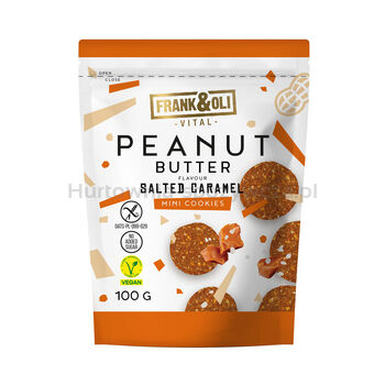 Frank & Oli Mini Ciasteczka Peanut Butter Słony Karmel 100g