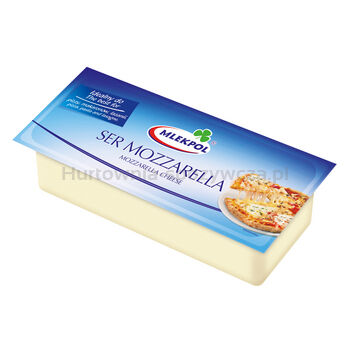Ser Mozzarella blok ok.2,5kg SM MLEKPOL