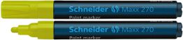 Schneider Marker olejowy Maxx 270, okrągły, 1-3mm, żółty 