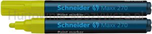 Schneider Marker olejowy Maxx 270, okrągły, 1-3mm, żółty 
