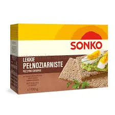 Sonko Lekkie pełnoziarniste. Pieczywo chrupkie 170 g.