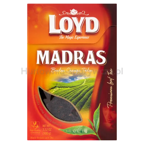 Loyd Herbata Madras Czarna Liściasta Łamana 100G