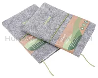 Econovo Notes z recyklingu, okładka z filcu, w linie, 96 kart, 70gsm, szary - 6