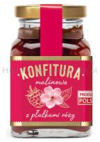 Konfitura malinowa z płatkami róży 200 g