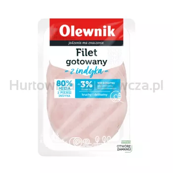 Filet gotowany z indyka plastry 100 g Olewnik