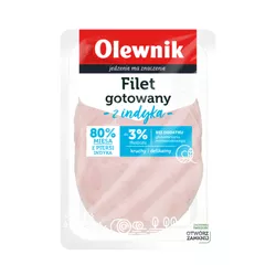 Filet gotowany z indyka plastry 100 g Olewnik