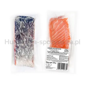 Myfood Łosoś Atlantycki Porcja Z Fileta Ze Skórą, Głęboko Mrożony 200 G