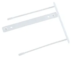 Office Products Klipsy Archiwizacyjne Z-Clip, Grubość Pliku Max. 7Cm, Biały 