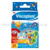 Plastry dziecięce VISCOPLAST Zwierzęta, 72x25mm, 20 szt., pudełko - 7