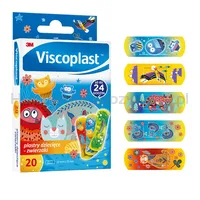 Plastry dziecięce VISCOPLAST Zwierzęta, 72x25mm, 20 szt., pudełko - 2
