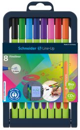 Schneider Zestaw Cienkopisów Line-Up, 0,4mm, stojak, 8 szt., miks kolorów 