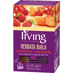 Irving Herbata Biała, Poziomkowa Z Mandarynką, 20 Kopert