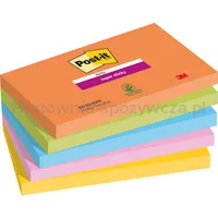 Post-It Karteczki samoprzylepne Super Sticky, BOOST, 76x127mm, 5x90 kart. 