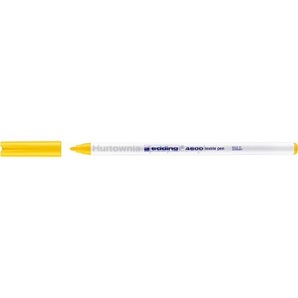 Pisak tekstylny e-4600 EDDING, 1 mm, żółty - 2