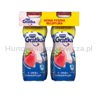 Danone Gratka Jogurt do picia o smaku truskawkowym 4x155g