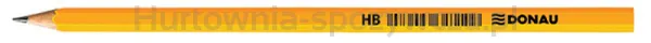 Donau Ołówek drewniany HB, lakierowany, żółty 