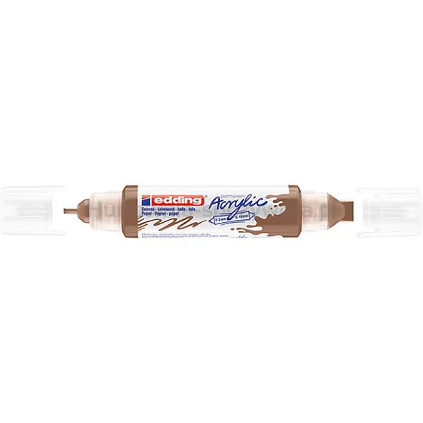 Marker akrylowy 3D e-5400 EDDING, podwójny, 2-3 mm, 5-10 mm, leszczyna