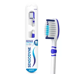 Sensodyne Odbudowa i Ochrona Szczoteczka soft delikatna do nadwrażliwych zębów z cienkim włosiem