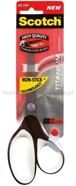 Scotch Nożyczki biurowe (1468TNS-MIX), tytanowe, 20cm, czarno-szare