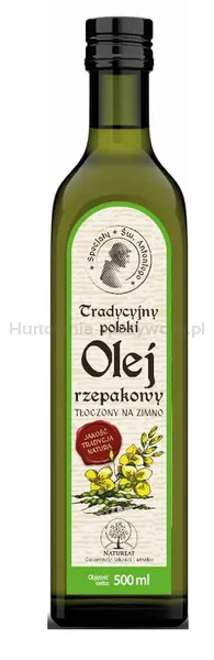 Specjały Św. Antoniego Tradycyjny olej rzepakowy tłoczony na zimno 500ml