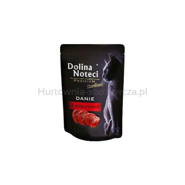 Dolina Noteci Premium Mokra karma dla kotów sterylizowanych danie z wołowiny 85g