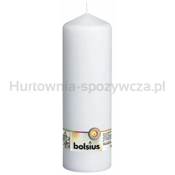 Bolsius Świeca Pieńkowa 250/78 Biała