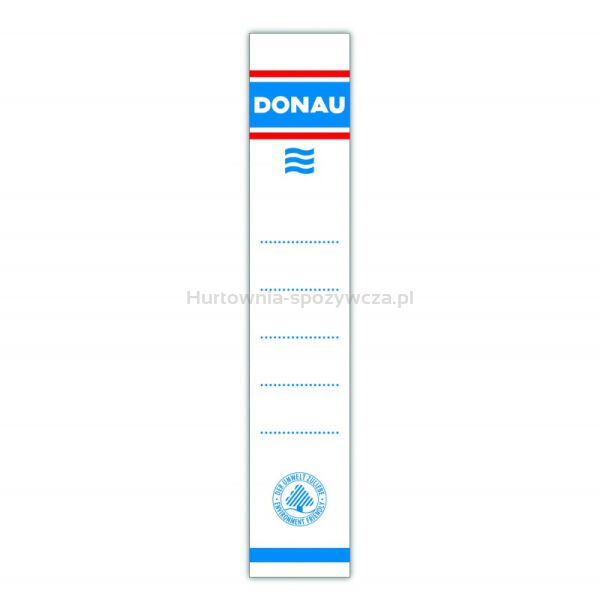 Donau Etykiety samoprzylepne do segregatora 33x153mm, jednostronne, 20szt. 
