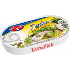 Evrafish Flądra W Oleju Z Papryką I Cebulą 170 G