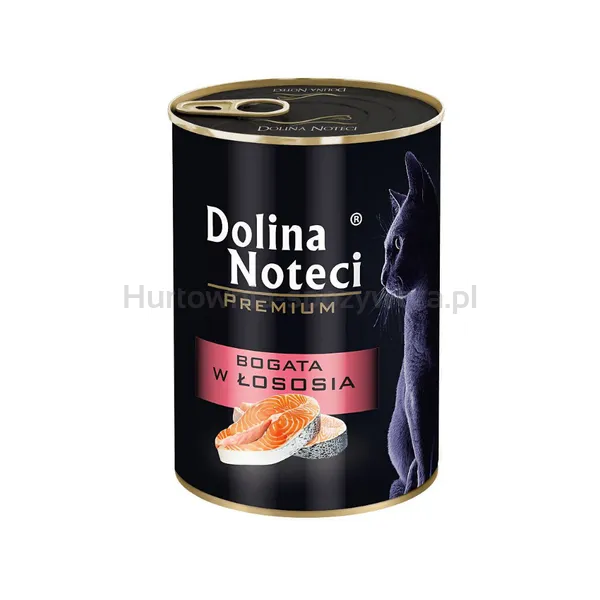 Dolina Noteci Mokra karma Junior dla kota puszka łosoś 400g