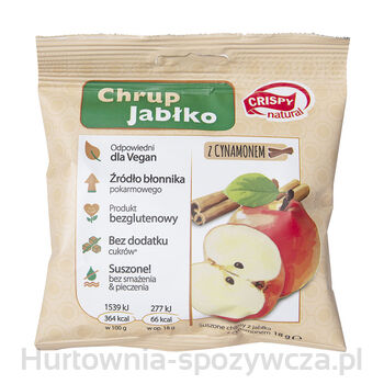 Crispy Natural Chipsy Z Jabłka Z Cynamonem 18G