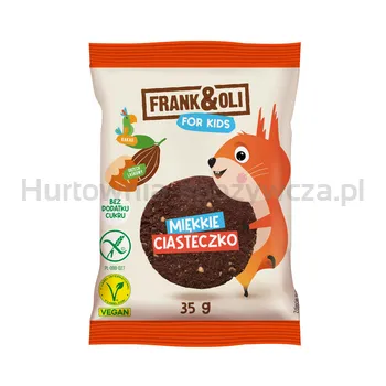 Frank &amp Oli Miękkie ciasteczko Fo Kids z kakao i orzechem laskowym 35g