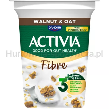 Activia Orzech włoski i owies jogurt z błonnikiem i probiotykami 400 g