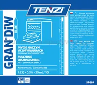 Plyn do mycia naczyń w zmywarkach TENZI, Gran Diw Blue, 10l - 2