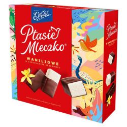 Wedel Ptasie Mleczko Waniliowe W Czekoladzie Deserowej 340G