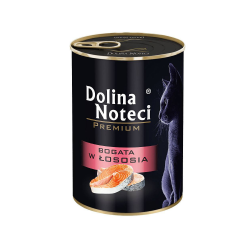 Dolina Noteci Mokra karma Junior dla kota puszka łosoś 400g