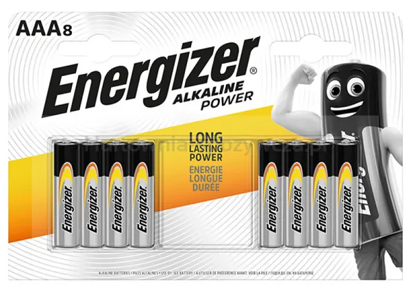 Energizer Bateria Alkaline Power, AAA, LR03, 1,5V, 8szt.