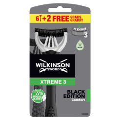 Wilkinson Sword Xtreme3 Black Edition 6+2