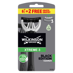 Wilkinson Sword Xtreme3 Black Edition 6+2