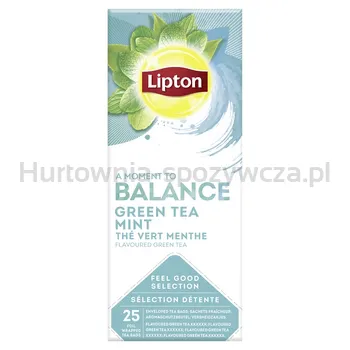 Lipton Herbata Classic Green Tea Mint 25 kopert x1,6g