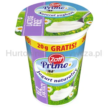 Zott Primo Jogurt Naturalny Bez Laktozy 200 G (180 G + 20 G Gratis)