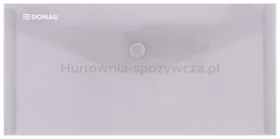 Donau Teczka kopertowa zatrzask, PP, DL, 180mikr., dymna 