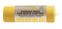 Worki na śmieci DONAU ECO, do segregacji plastiku, 60l, 10 szt., żółte - 3