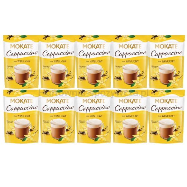 Mokate Cappuccino Waniliowy 110G x 10 sztuk