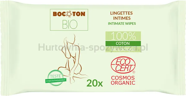 Chusteczki do higieny intymnej 20szt BIO
