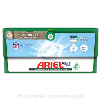 Ariel Sensitive Skin All-In-1 Kapsułki Do Prania 31 Prań 750,2 G (31X24,2 G)
