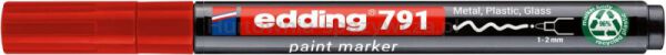 Marker olejowy e-791 EDDING, PCR, czerwony - 2